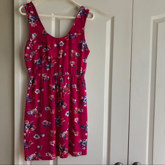 Casual Floral Pink Summer Dress - Picture 1 of 7